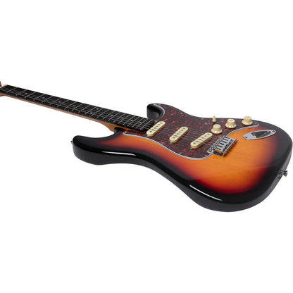 EKO ST300 Electric Guitar | Tremolo Bridge | 3 Single Coil Pickups | Sunburst