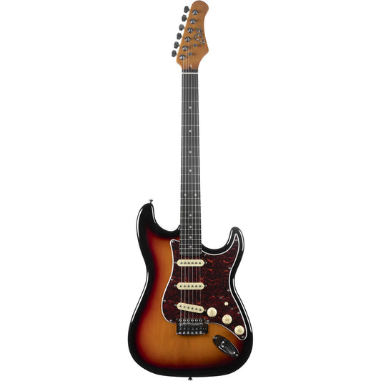EKO ST300 Electric Guitar | Tremolo Bridge | 3 Single Coil Pickups | Sunburst