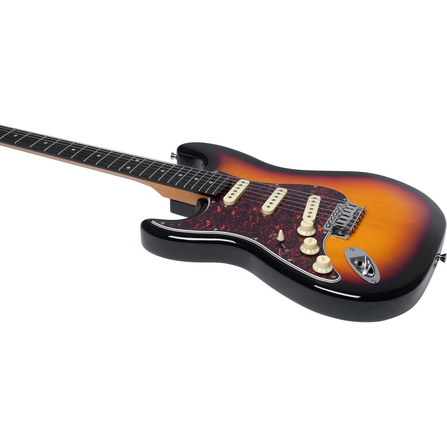 EKO ST300-LH Electric Guitar | Sunburst Finish | Tremolo Bridge | 3 Single Coil Pickups | Left-Handed