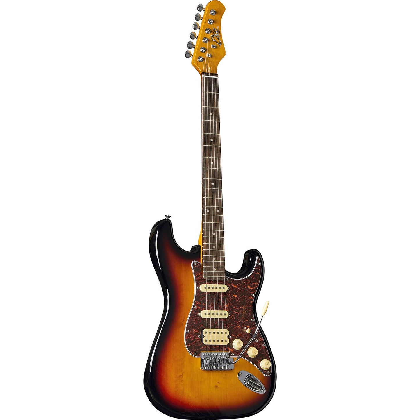 EKO ST350 Electric Guitar | Tremolo Bridge | HSS Pickup Configuration | Sunburst