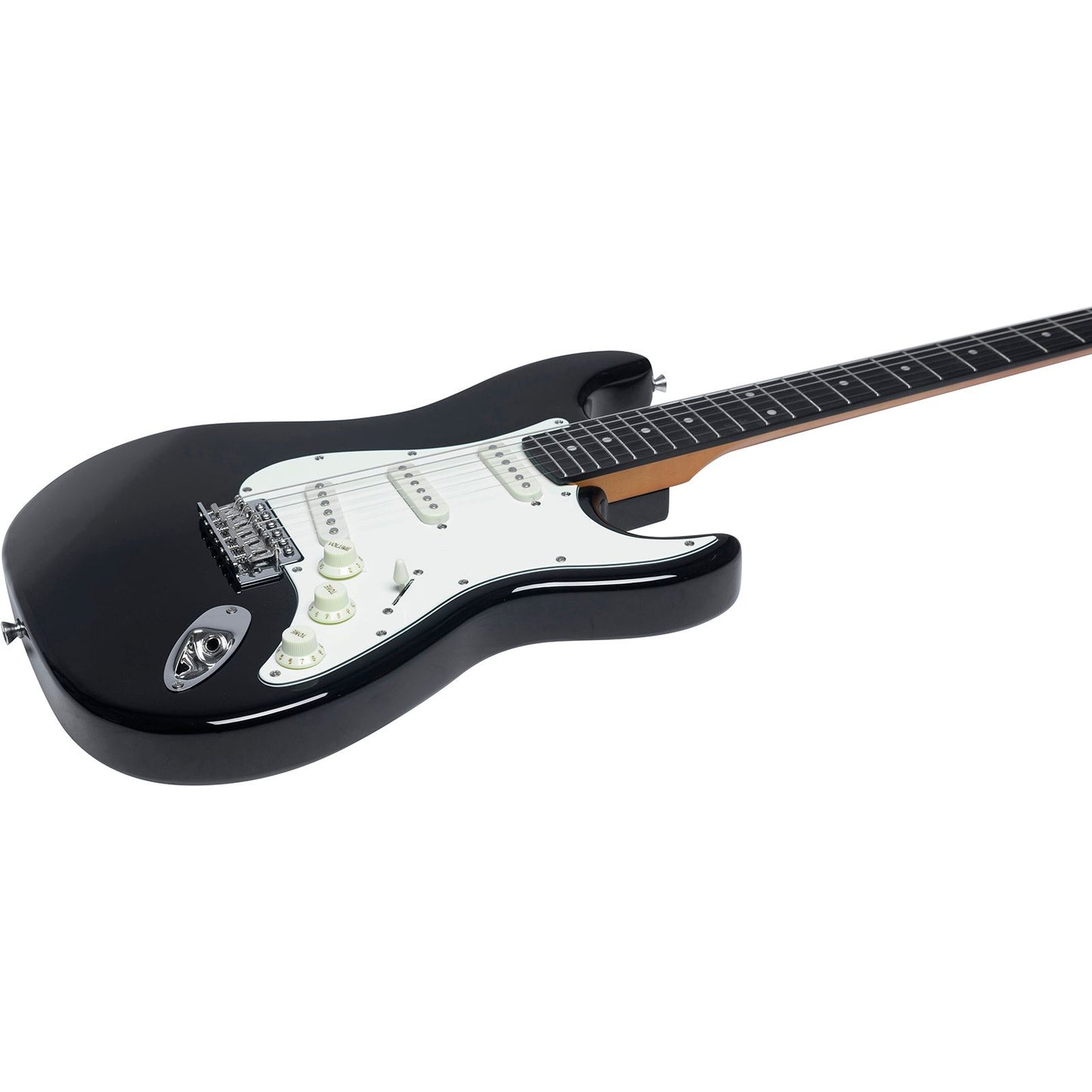 EKO ST400 Electric Guitar | Black Finish | Tremolo Bridge | 3 Single Coil Pickups