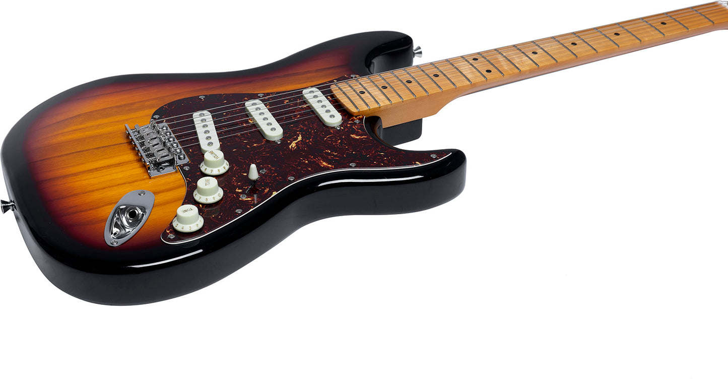 EKO ST 401 | Sunburst финиш | Лека електрическа китара тип Strat с кленов гриф