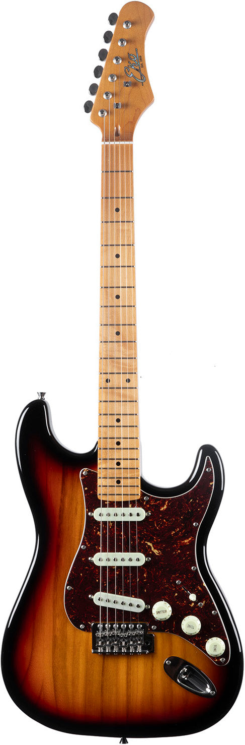 EKO ST 401 | Sunburst финиш | Лека електрическа китара тип Strat с кленов гриф