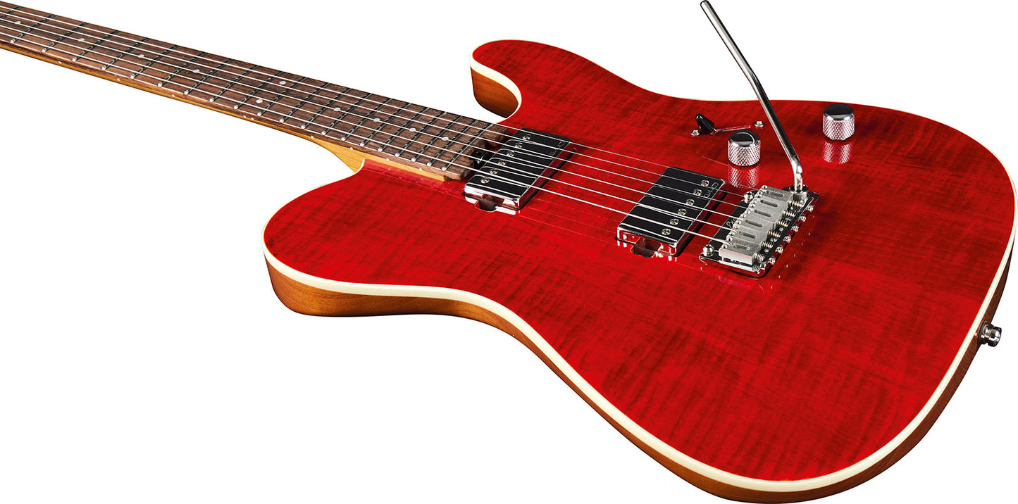 EKO TERO MUSA800 | Crvena | Tero 800 Musa plamenasti finiš električna gitara