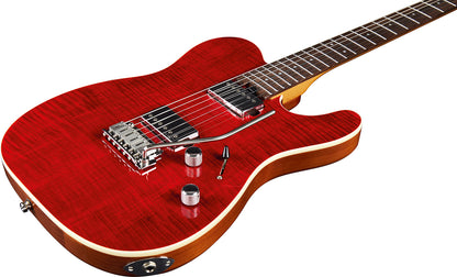 EKO TERO MUSA800 | Crvena | Tero 800 Musa plamenasti finiš električna gitara
