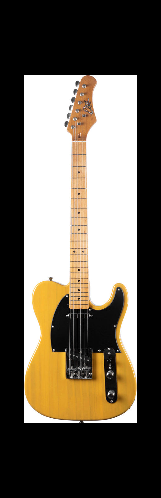 EKO TL 401 | Butterscotch | Tele-Style Lightweight Electric Guitar with Maple Fingerboard