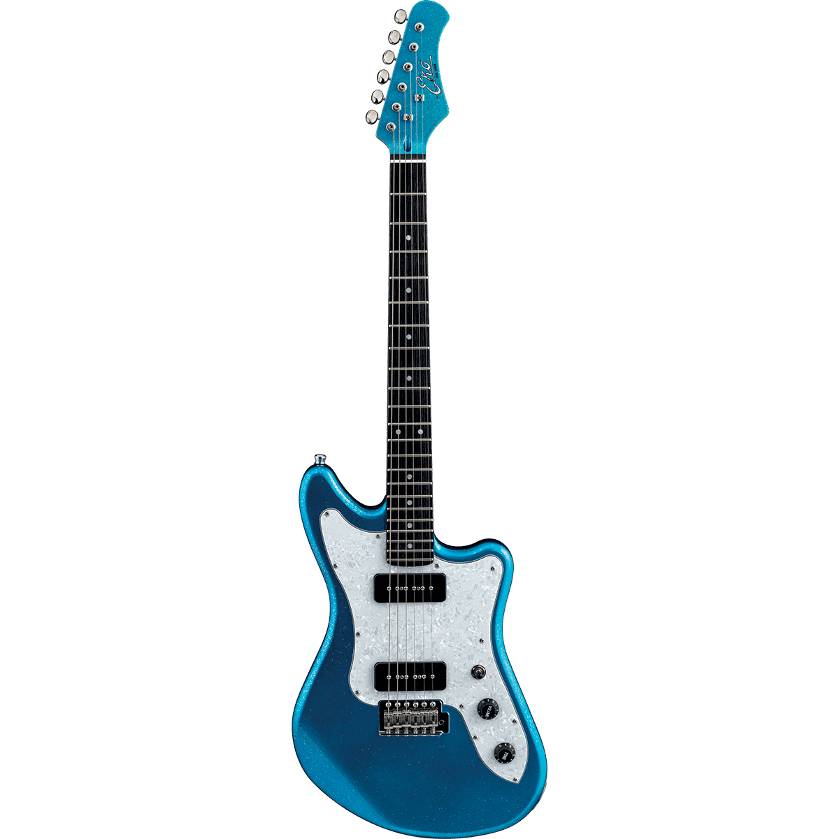 EKO Camaro VR 90 Electric Guitar | Blue Sparkle Finish | P90 Pickups | Tremolo