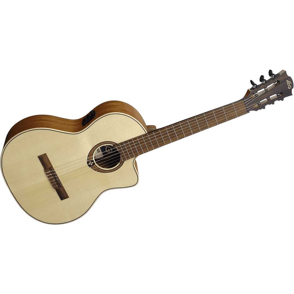 Spruce Classical cutaway electro-acoustic guitar by Lâg |  OC88CE