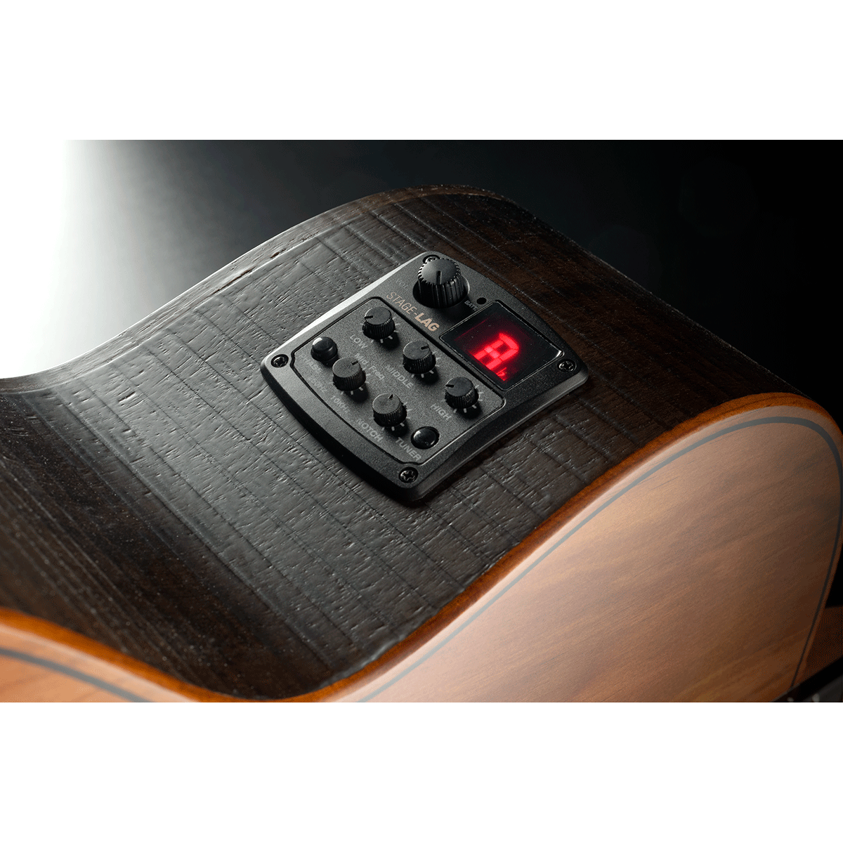 Lag Sauvage-BCE Jumbo Electro Acoustic Bass Guitar with Cutaway | Includes a Soft Case