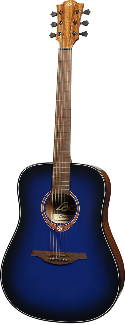 LÂG Tramontane | Plava | Dreadnought posebno izdanje Burst akustična gitara