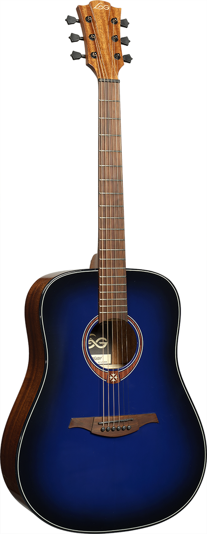 LÂG Tramontane | Plava | Dreadnought posebno izdanje Burst akustična gitara