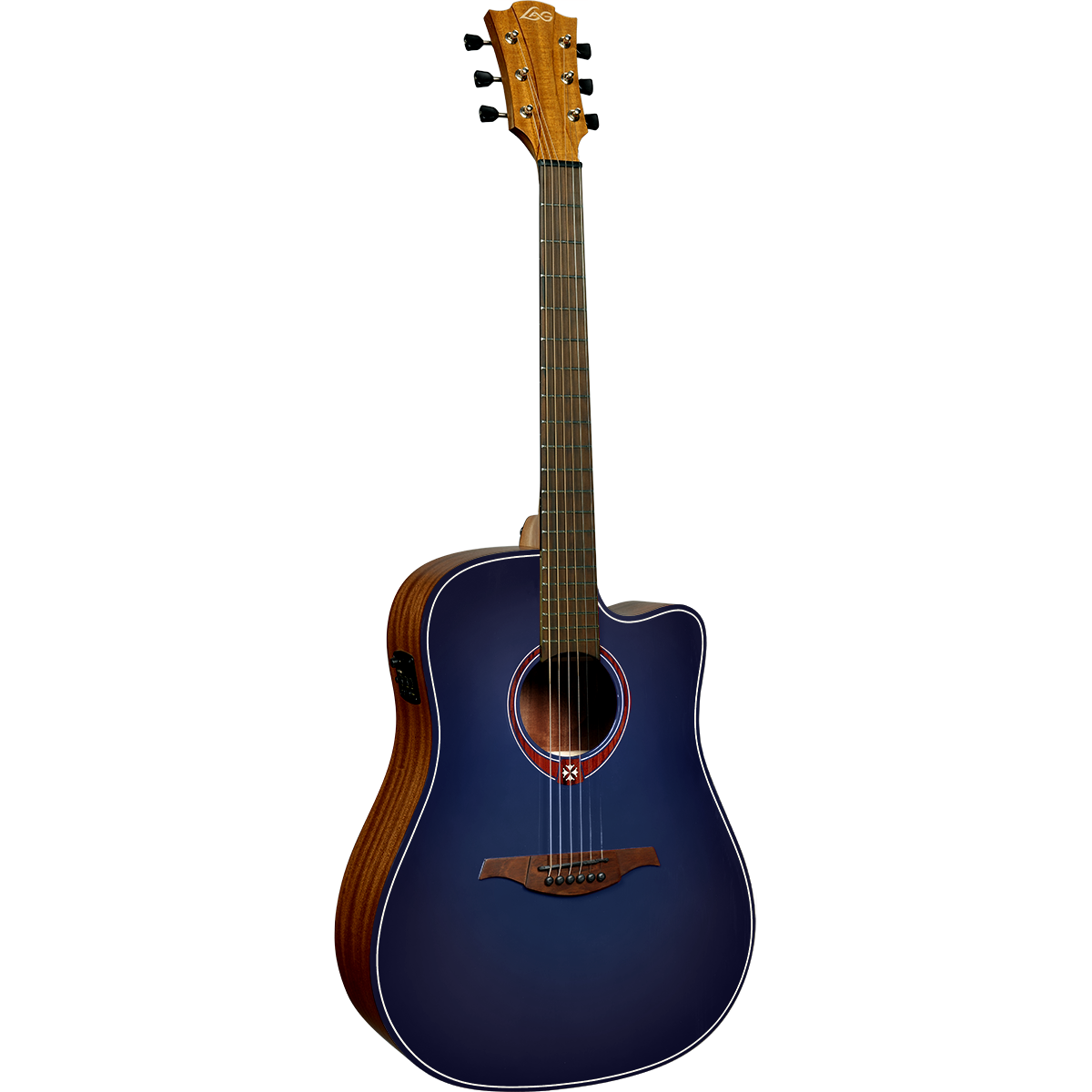Lag Tramontane Special Edition Electro-Acoustic Dreadnought Guitar with Cutaway | Blue