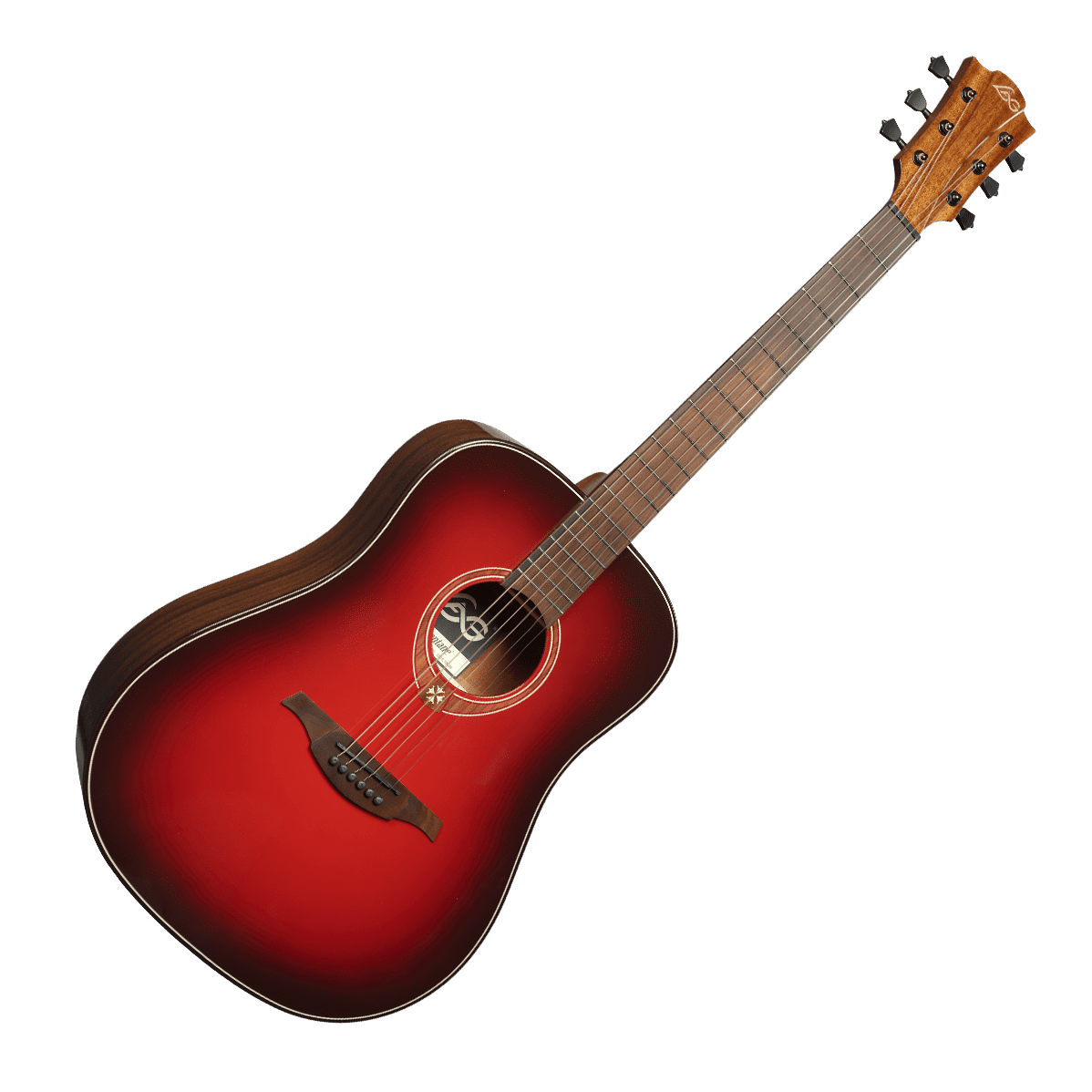 LÂG Tramontane | Червен | Dreadnought Special Edition Burst Акустична китара