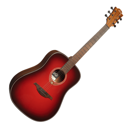 LÂG Tramontane | Червен | Dreadnought Special Edition Burst Акустична китара