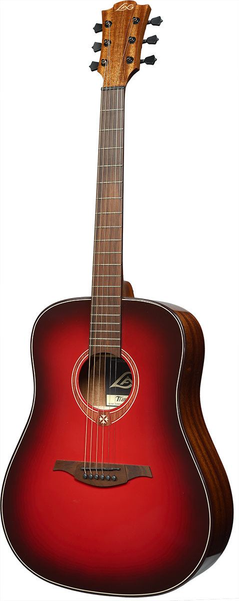 LÂG Tramontane | Червен | Dreadnought Special Edition Burst Акустична китара