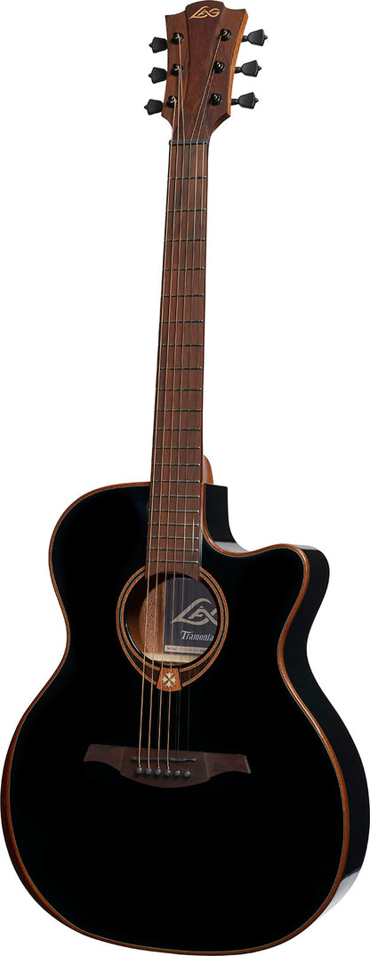 LÂG T118ABCE Tramontane | Fekete | 118 auditorium bevel cutaway LTD elektroakusztikus gitár