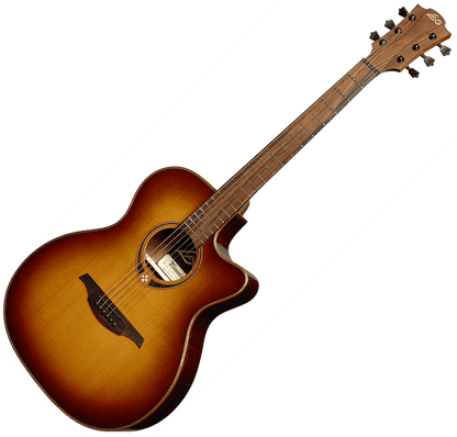 LÂG T118ACE | Auditorium Cutaway Electro-Acoustic Brown Shadow Electro-Acoustic Guitar