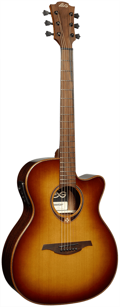 LÂG T118ACE | Auditorium Cutaway Electro-Acoustic Brown Shadow Electro-Acoustic Guitar