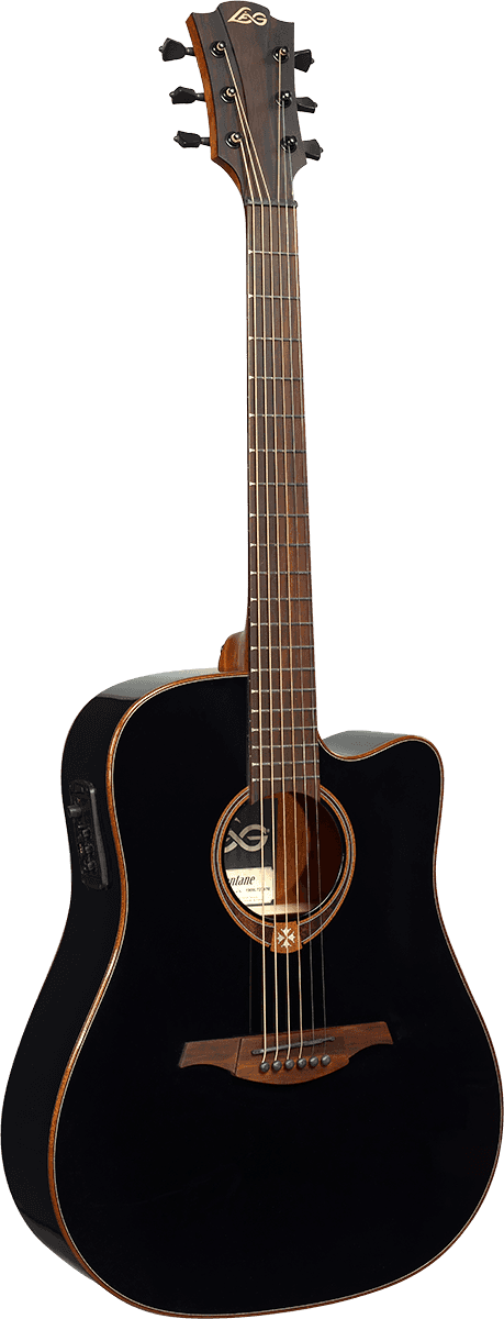 LÂG T118DCE | Черен финиш | Dreadnought електроакустична китара с cutaway
