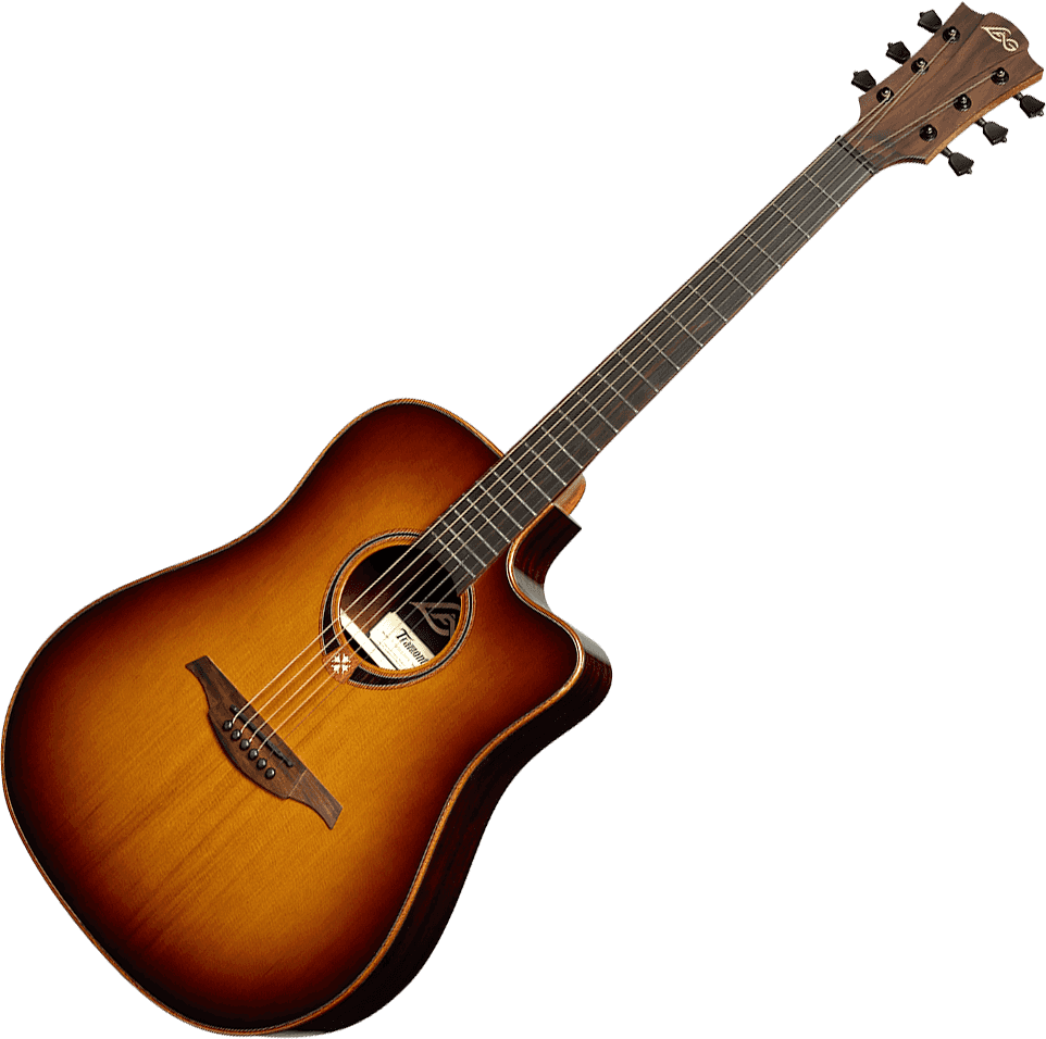 LÂG T118DCE | BRS Dreadnought Cutaway Electro-Acoustic Brown Shadow Electro-Acoustic Guitar