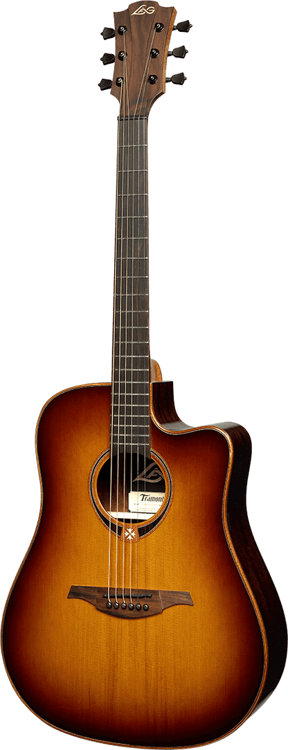 LÂG T118DCE | BRS Dreadnought Cutaway Electro-Acoustic Brown Shadow Electro-Acoustic Guitar