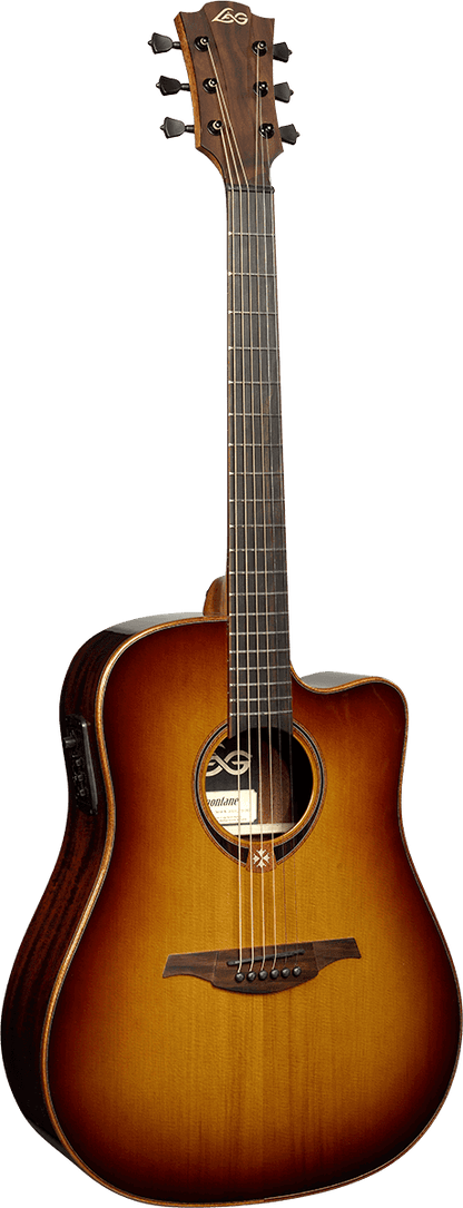 LÂG T118DCE | BRS Dreadnought Cutaway Electro-Acoustic Brown Shadow Electro-Acoustic Guitar