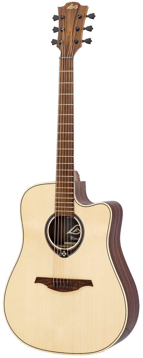LÂG T218DCE Tramontane | Dreadnought Spruce-Rosewood Electro-Acoustic Guitar