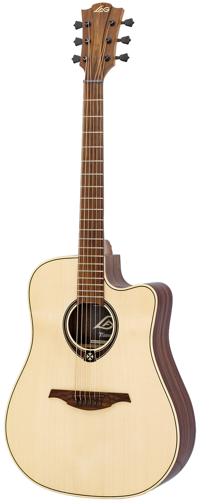 LÂG T218DCE Tramontane | Dreadnought Spruce-Rosewood Electro-Acoustic Guitar