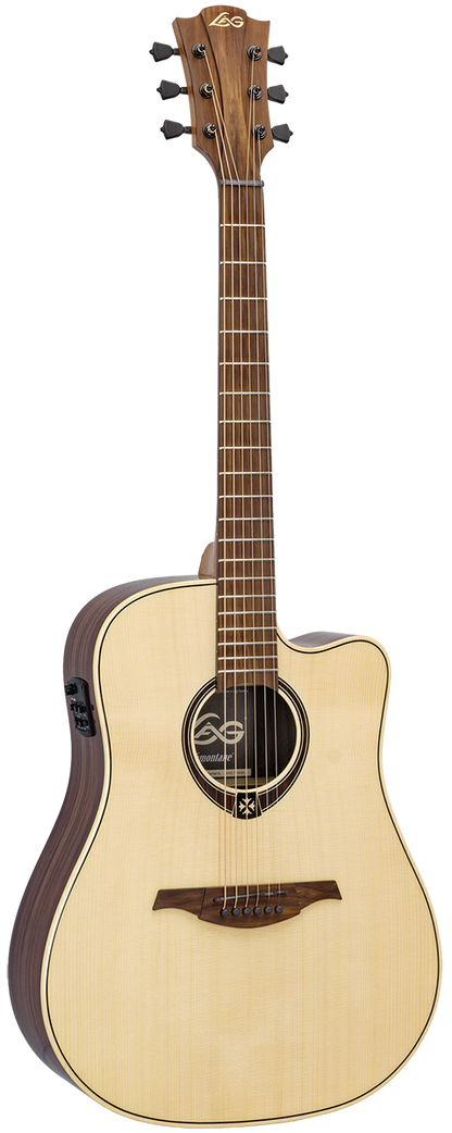 LÂG T218DCE Tramontane | Dreadnought Spruce-Rosewood Electro-Acoustic Guitar