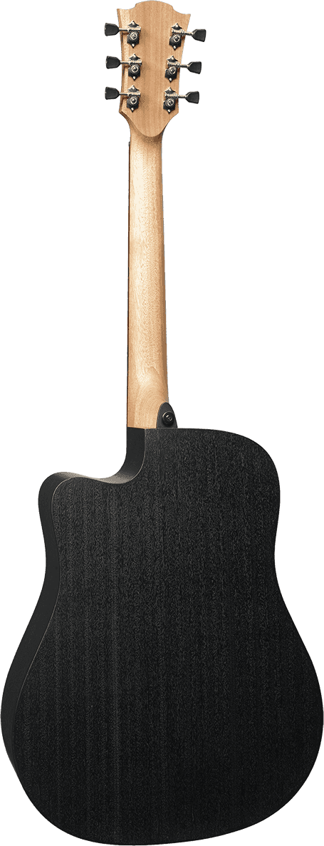 LÂG T70DCE Tramontane | Negru | Chitară electro-acustică dreadnought cu cutaway