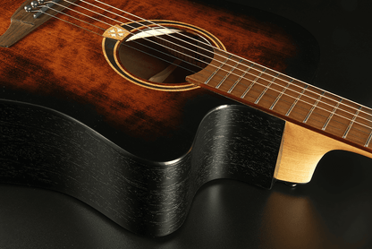 LÂG T70DCE Tramontane | Negru | Chitară electro-acustică dreadnought cu cutaway