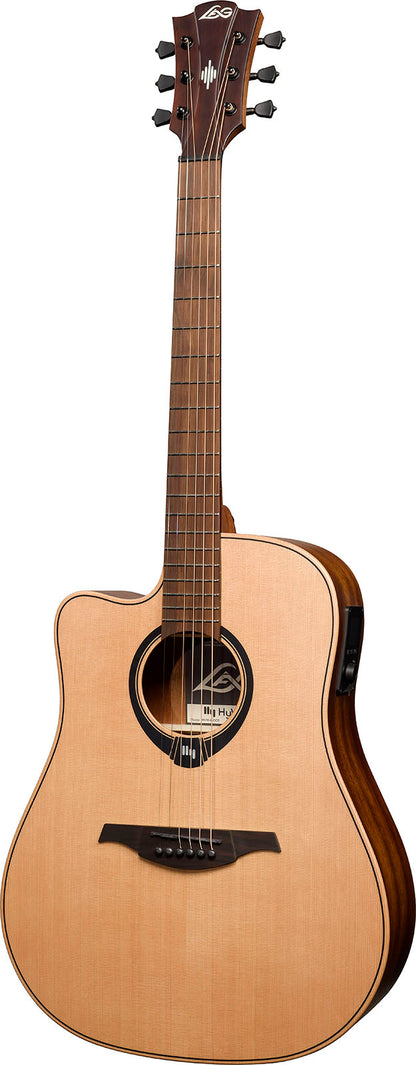 LÂG HyVibe | 10 dreadnought cutaway ηλεκτροακουστική Lefty Ηλεκτροακουστική κιθάρα