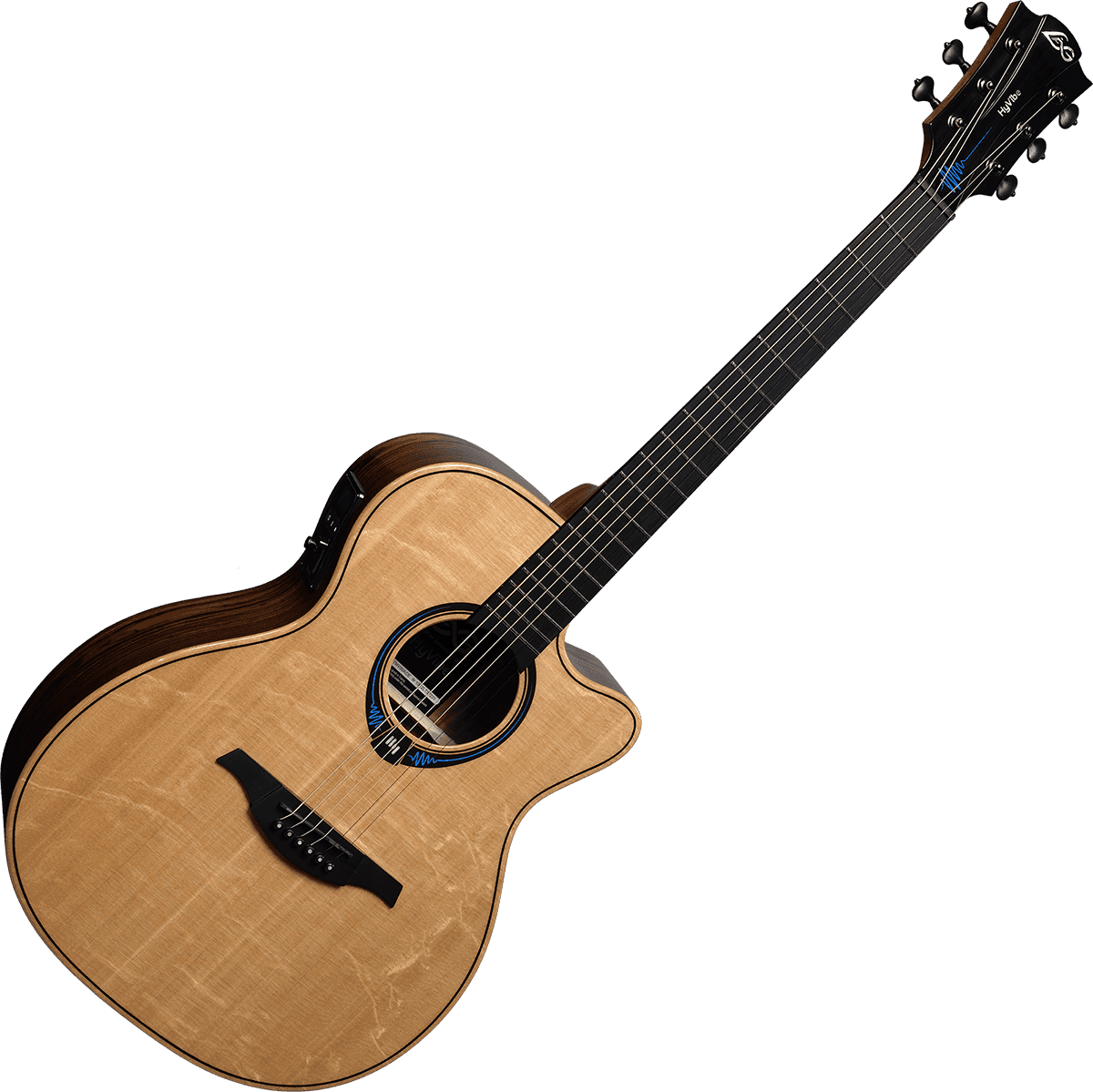 LÂG Tramontane HyVibe | 30 auditorium cutaway gitara elektroakustyczna