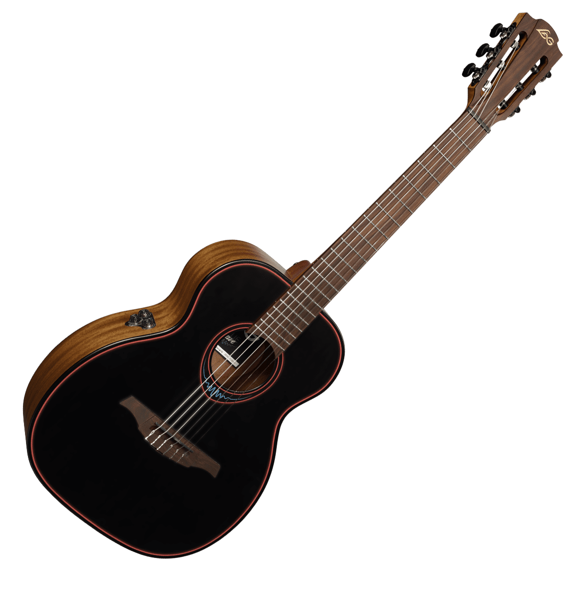 LÂG BlueWave | 1 struny nylonowe Travel Classical gitara elektroakustyczna