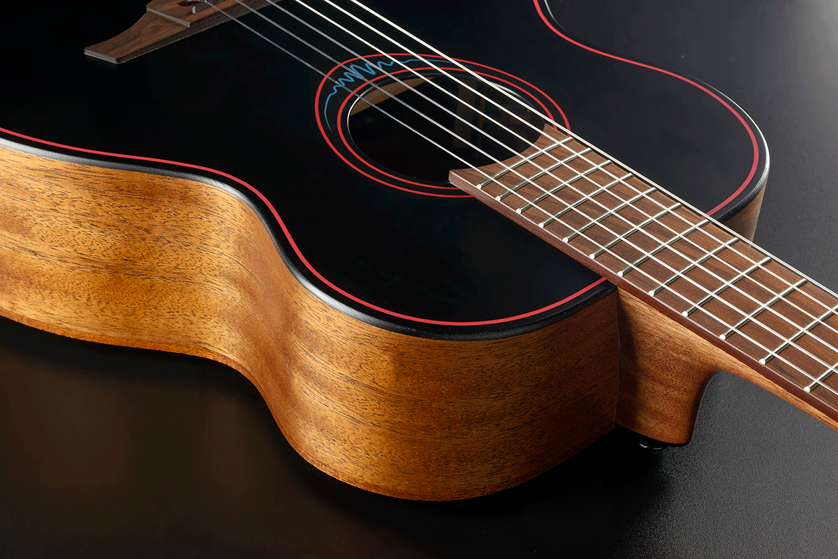 LÂG BlueWave | 1 struny nylonowe Travel Classical gitara elektroakustyczna