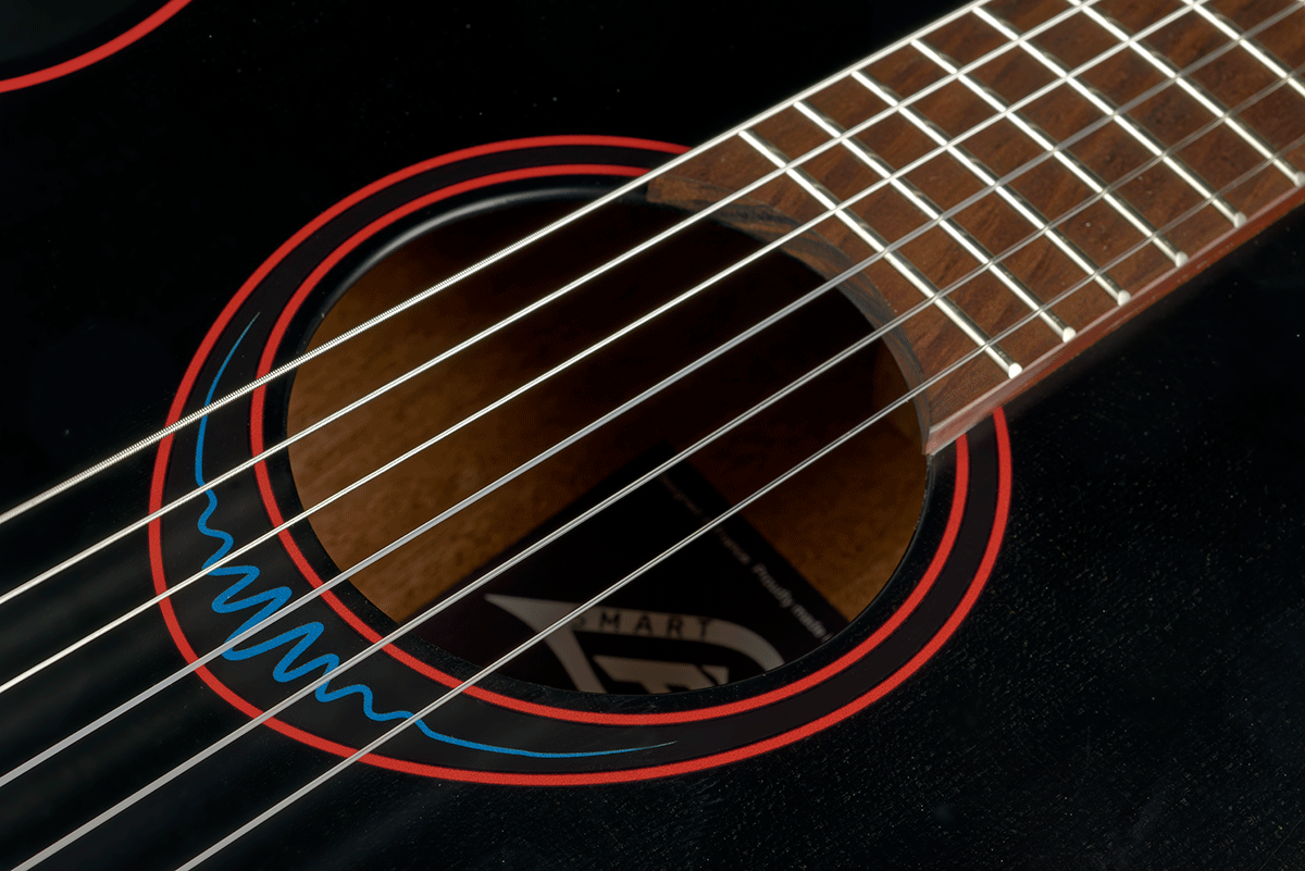 LÂG BlueWave | 1 struny nylonowe Travel Classical gitara elektroakustyczna