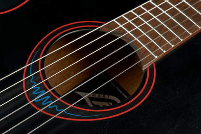 LÂG BlueWave | 1 struny nylonowe Travel Classical gitara elektroakustyczna