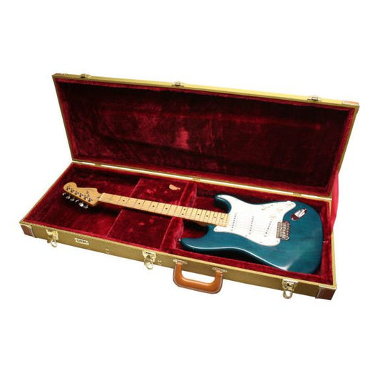 Gator Deluxe Wood Guitar Case - Tweed | Safely Transport Your Guitar In Style!