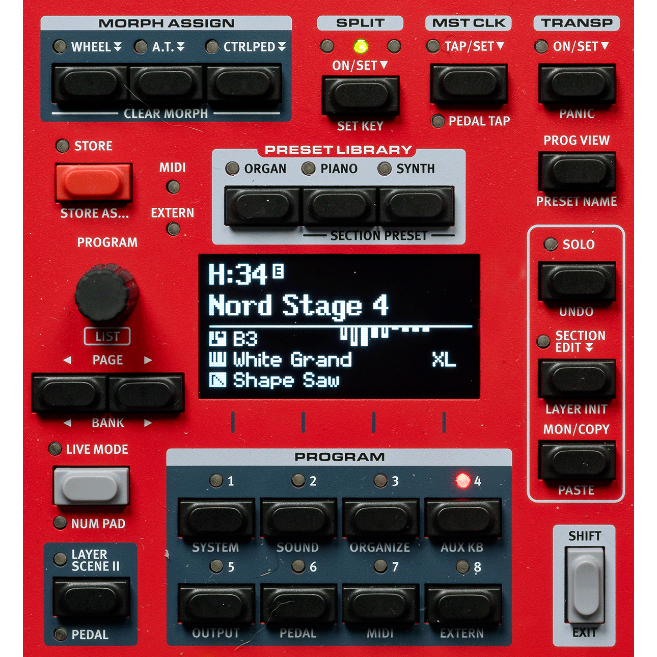 Nord Stage 4 73 | 73-Key Triple Sensor Hammer Action Keyboard with Aftertouch
