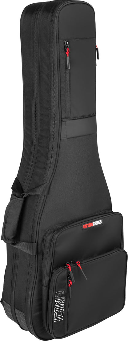 GATOR CASES G-ICONTTBASS-BLK | Fekete | Puha tok G-ICON for 2 Guitars Bass Guitars gitár hordtáska