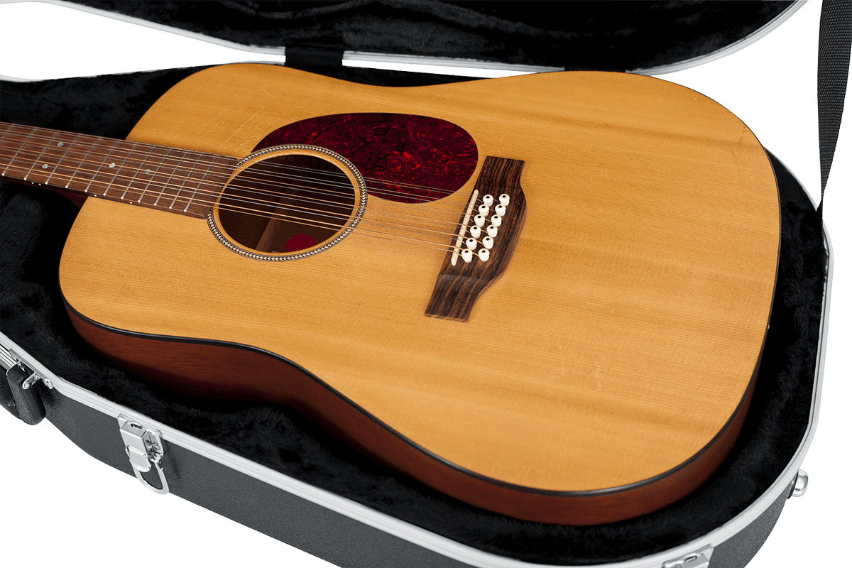 GATOR CASES GCDREAD-12 | Case ABS Deluxe for Guitar dreadnought Et 12-Cordes