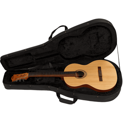 Tobago HTO ESC-N Classical Guitar Lightweight Soft Case | High Density Shaped Foam Interior with Velvet, Black