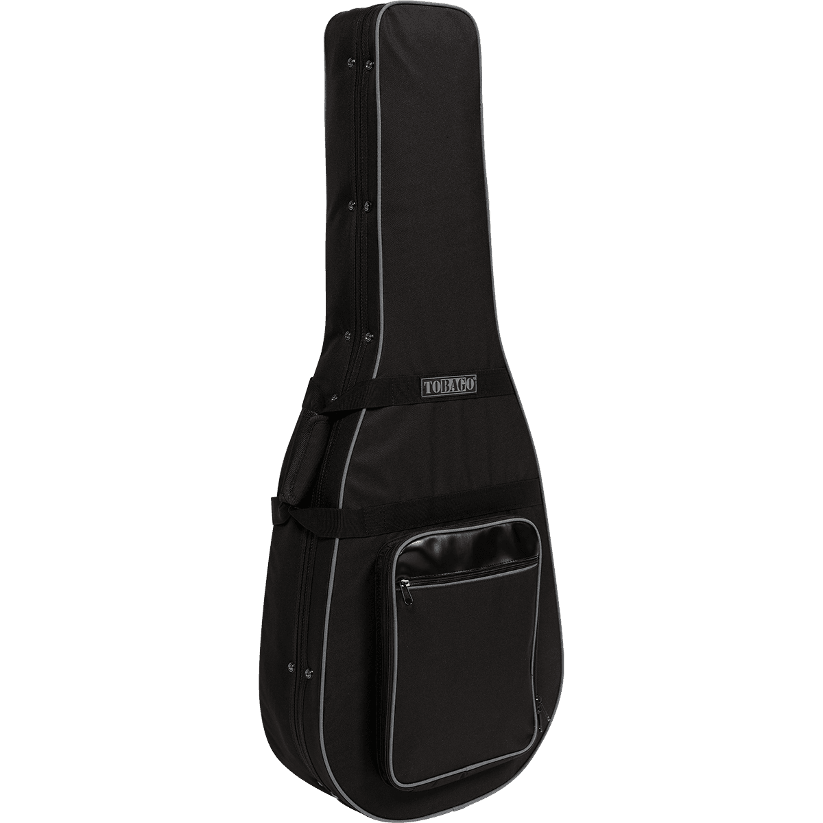 Tobago HTO ESC-N Classical Guitar Lightweight Soft Case | High Density Shaped Foam Interior with Velvet, Black