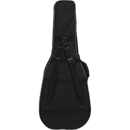 Tobago HTO ESF-N Folk Guitar Lightweight Soft Case | High Density Shaped Foam Interior with Velvet, Black
