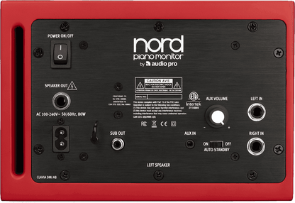 NORD Piano Monitor V2 | 2x80W Active Stereo Keyboard Monitor Speakers