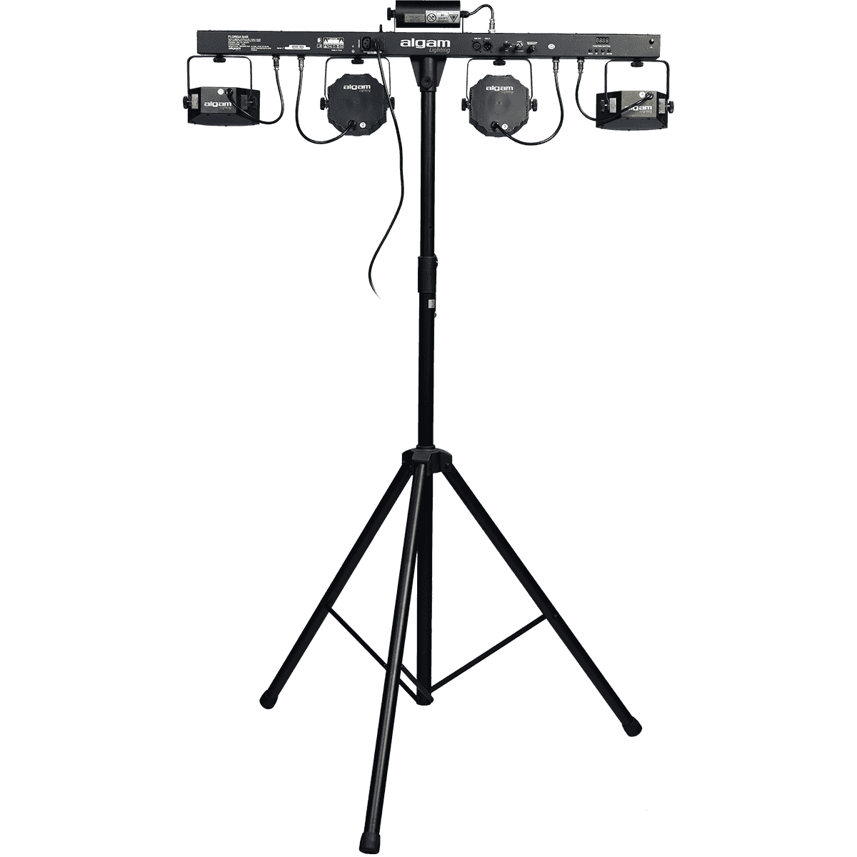 Complete Lighting Package | 2 LED PARs, 2 Derby Effect Projectors by Algam Lighting | Florida-Bar