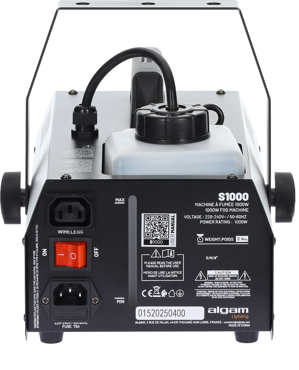 Algam Lighting S1000 Smoke Machine | Tank Capacity 1.2L