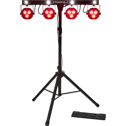 Algam Lighting Stagebar II | 2 in 1 LED Spotlight on a Stand with Foot Controller