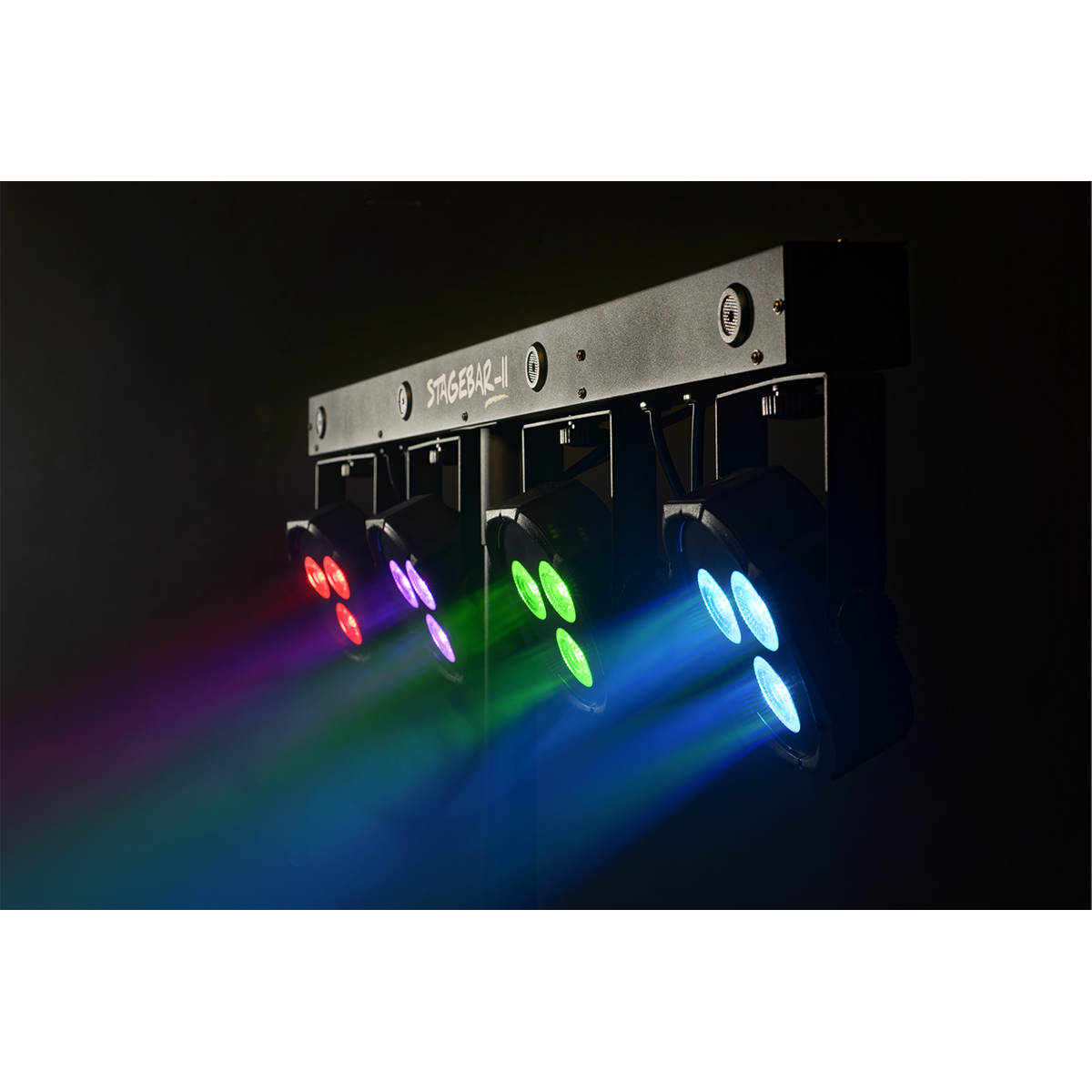 Algam Lighting Stagebar II | 2 in 1 LED Spotlight on a Stand with Foot Controller