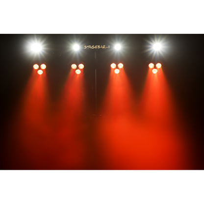 Algam Lighting Stagebar II | 2 in 1 LED Spotlight on a Stand with Foot Controller